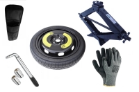 Set – Thuiskomer ALFA ROMEO GTV R16 5x98x58,1 + sleutel + krik + opbergzak voor krik