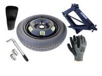 Set – Thuiskomer HYUNDAI BAYON R17 4x100x54,1 + sleutel + krik + opbergzak voor krik