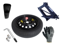 Set – Thuiskomer TOYOTA IQ R15 4x100x54,1 + sleutel + krik + opbergzak voor krik