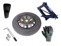 Set – Thuiskomer TOYOTA AYGO X R16 4x100x54,1 + sleutel + krik + opbergzak voor krik