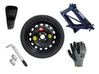 Set – Thuiskomer SEAT Mii R16 4x100x57,1 + sleutel + krik + opbergzak voor krik