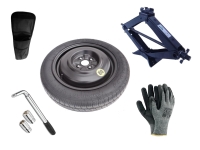 Set – Thuiskomer DACIA LOGAN III R15 4x100x60,1 + sleutel + krik + opbergzak voor krik