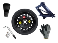 Set – Thuiskomer FIAT PANDA CROSS II R16 4x98x58,1 + sleutel + krik + opbergzak voor krik